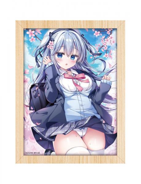 【猫りん堂】白もち桜 アクリルLightingシルエット 5月15日受注開始分 画像1