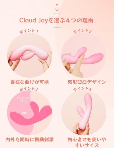 Toycod Cloud Joy ジョイ バニーバイブ 両点責め バイブ 初心者向け ラブグッズ 画像4