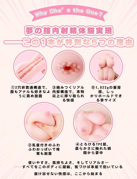 MOMONII 欲情巨乳 掌中爆乳ドール オナホール 2穴×非貫通×中出し 据え置き型 アダルトグッズ 画像6