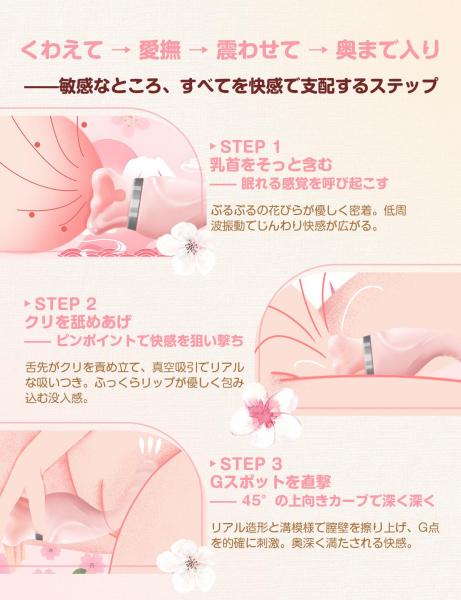 ToyCod 食人花 生クンニバイブ 舌舐め・甘噛み・バキューム吸引・激震 チクニー ラブグッズ 画像8