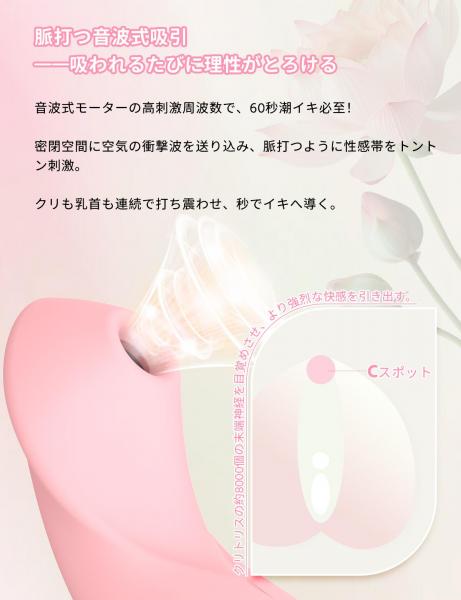 ToyCod 波見鳥 潮吹きバイブ ピンポイント×吸引×激震×遠隔 3種交換ヘッド ラブグッズ 画像1