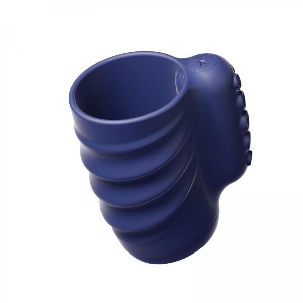 新開発電動ペニスサック バイブレーションサック しっかりホールド感 波打つデザイン 突起付き 10種類激震 ゾクゾク刺激 遠隔絶頂 高弾力素材 快感アップ SM 画像12