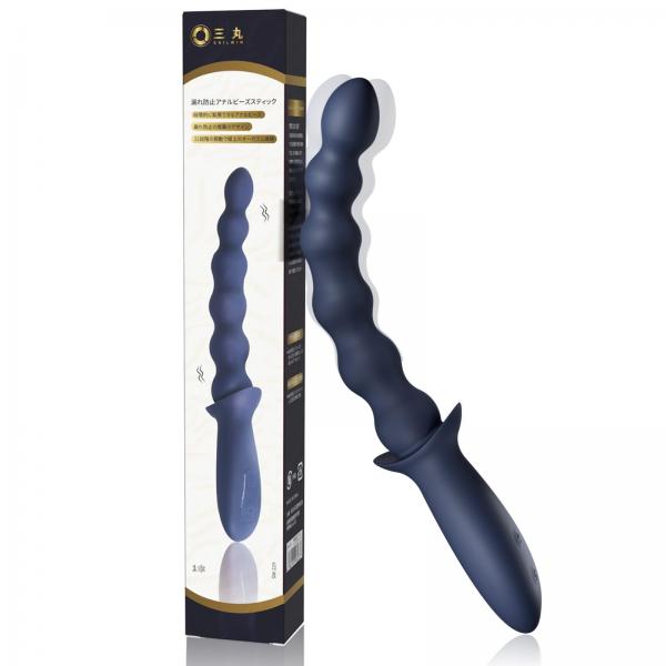 アナルビーズ 漏れ防止スティック 前立腺責め アダルトグッズ メスいき 強力振動 6連ボール アナル開発 SM 防水 画像9