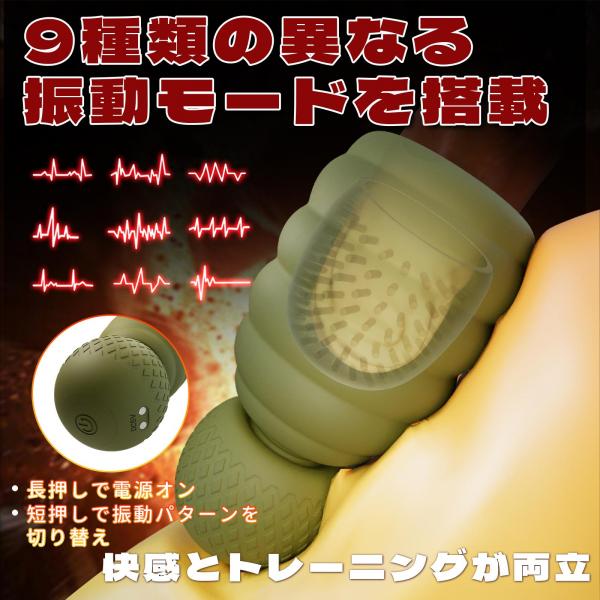 全新！ グレネード型オナホール 9段階振動 多点粒子 亀頭責め 濃密な包まれ感 タイト設計 弾力が迫力満点 絶頂 画像1