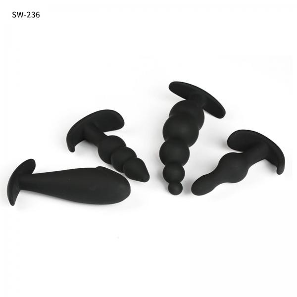 アナルストッパー シリコン製アナルプラグ 4点セット お得なセット アナル開発 アナル拡張 前立腺責め アダルトグッズ SM 完全防水 人間工学 画像8