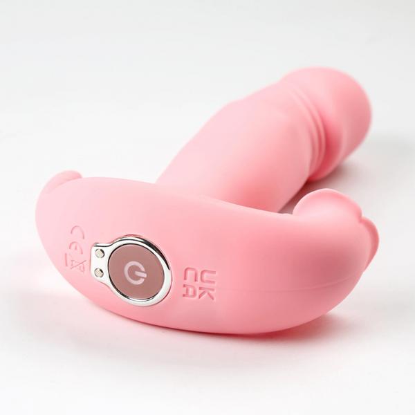 ローズデザイン・ピストンバイブ 新登場4in1電動ディルド 先端は亀頭 強力なプルかき回す振動機能 【9モード振動＆伸縮アクション搭載】 クリ責め Gスポット刺激 遠隔絶頂 SM 画像10