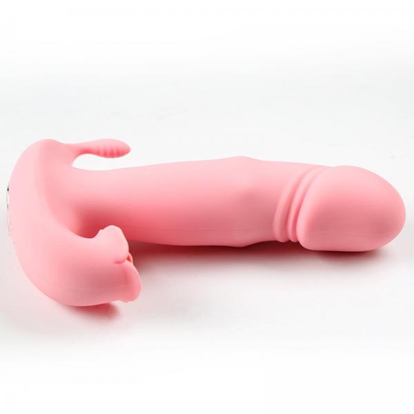 ローズデザイン・ピストンバイブ 新登場4in1電動ディルド 先端は亀頭 強力なプルかき回す振動機能 【9モード振動＆伸縮アクション搭載】 クリ責め Gスポット刺激 遠隔絶頂 SM 画像12