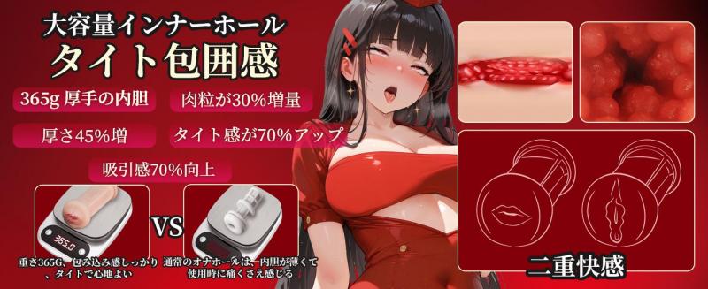 トレーニング No.1 電動オナホ オナホール 12種振動モード 4種類女性音声搭載 LEDディスプレイ 両端使用可能 TPE素材 USB充電 防水仕様 静音設計 リアル内部構造 深層刺激対応 イヤホン付き メンズ向け 大人のおもちゃ247 画像11