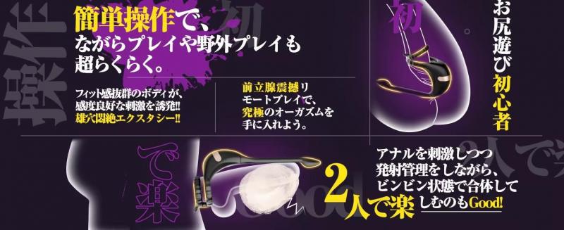 【初心者向け・3点同時刺激】アナルバイブ 男性用 前立腺 アナルプラグ【Wモーター×9種振動×APP遠隔操作】ペニスリング一体型 アナル開発 USB充電 防水 268 画像12