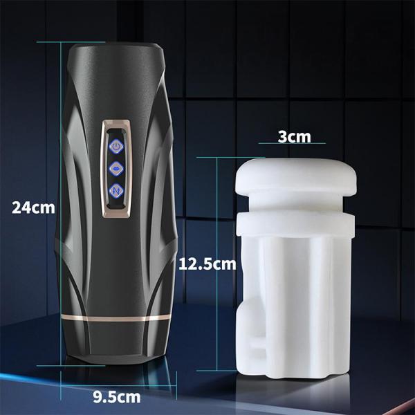 Muffin. 電動オナホール 男性用 自動ピストン 10段階伸縮 × 7段階吸引 × 7段階振動 3D突起構造 静音設計 洗浄可能 TPE素材 画像5