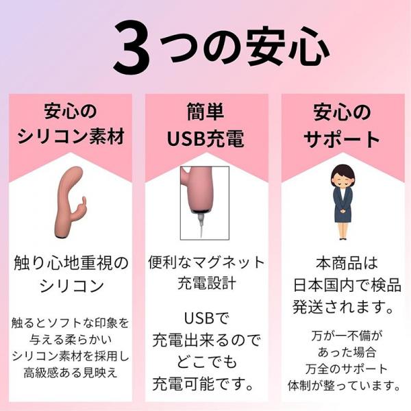Muffin. 温感バイブ 二股バイブ 静音設計 防水仕様 画像2