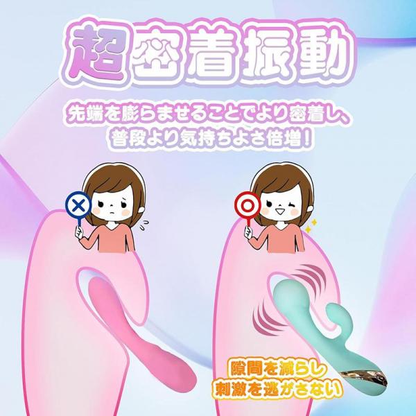 Muffin. 新感覚 膨らむバイブ 最大直径5.5cm【挿入部11cm 太さ3.5~5.5cm】 画像2