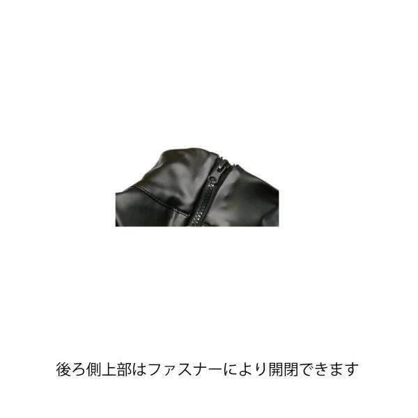 PUレザー ボンデージ 拘束  背中両腕拘束衣 セクシー エナメル風ボディスーツコスチューム コスプレ SM調教 レオタード 過激 F385 画像2