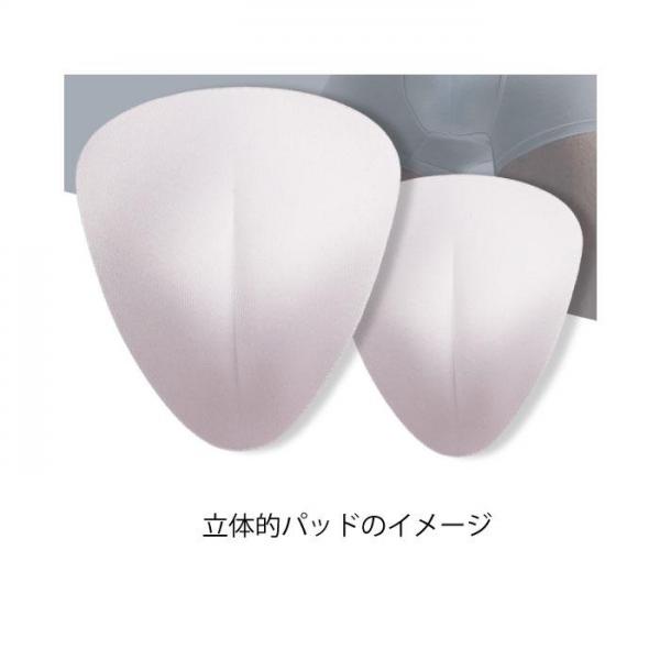 【女装・変形ショーツ×立体スリット】「上向きに収めて、小さく隠す…」立体パッドポケット モッコリ解消 秘部スリット 花柄シースルーレース 総透けショーツ シックブラック XLサイズ F-274 画像5