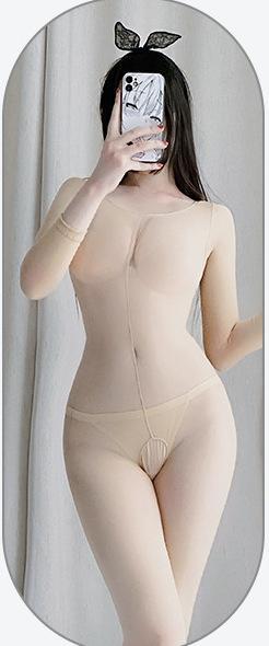 ボディーストッキング(ベージュ) フリーサイズ オープンクロッチタイプ 超セクシー誘惑タイツ コスプレ F374 画像8
