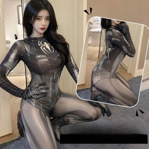 （713）ボディスーツ スパイダーマン （股部閉型へ改良品） 全身タイツ セクシー コスプレ 大人用 衣装 誘惑 過激 コスチューム コスプレ衣装 F713 画像10