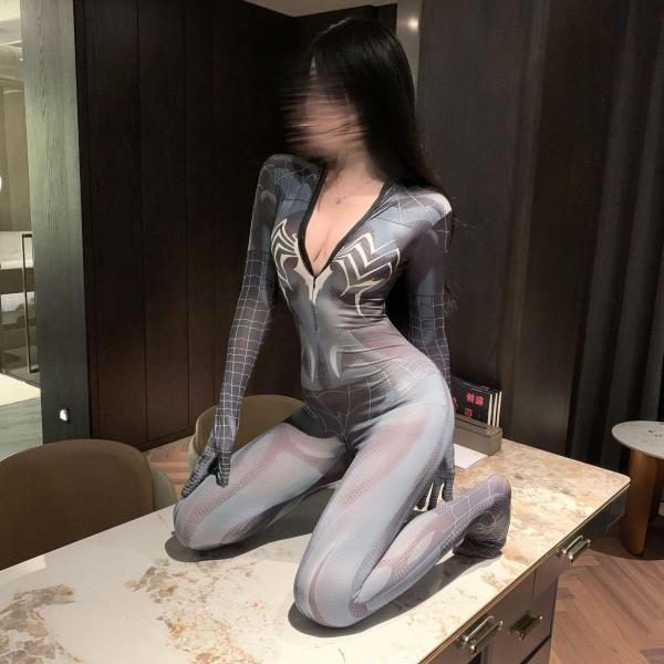 （713）ボディスーツ スパイダーマン （股部閉型へ改良品） 全身タイツ セクシー コスプレ 大人用 衣装 誘惑 過激 コスチューム コスプレ衣装 F713 画像8