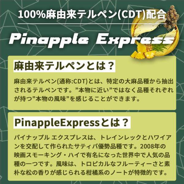 高濃度CBGリキッド CBG-PRO- (PineappleExpress : 1.0ml) 【KUSH JP】 画像11