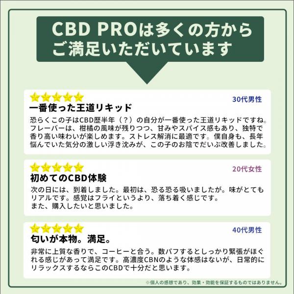 高濃度CBDリキッド CBD-PRO- (1.0ml : White Runtz) 【KUSH JP】 画像2