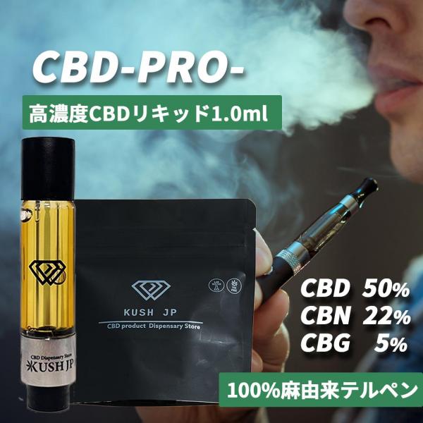 高濃度CBDリキッド CBD-PRO- (1.0ml : White Runtz) 【KUSH JP】 画像4