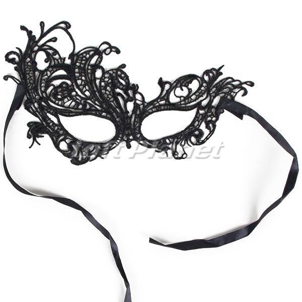 ベネチアンマスク マスカレード アシンメトリー アイマスク セクシー レース 仮面 コスプレ 仮装 パーティ 小物 グッズ 黒 M1-MS11881 画像4