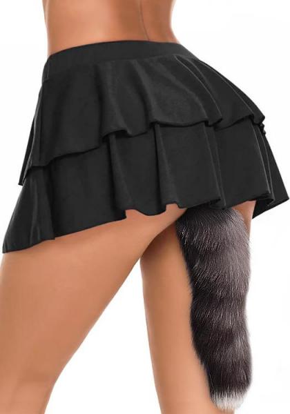 フォックステール アナル プラグ 3.7cm ゴム テールプラグ アナルプレイ お尻 尻尾 47cm モフモフ BDSM アダルト グッズ コスプレ FT26923 画像3
