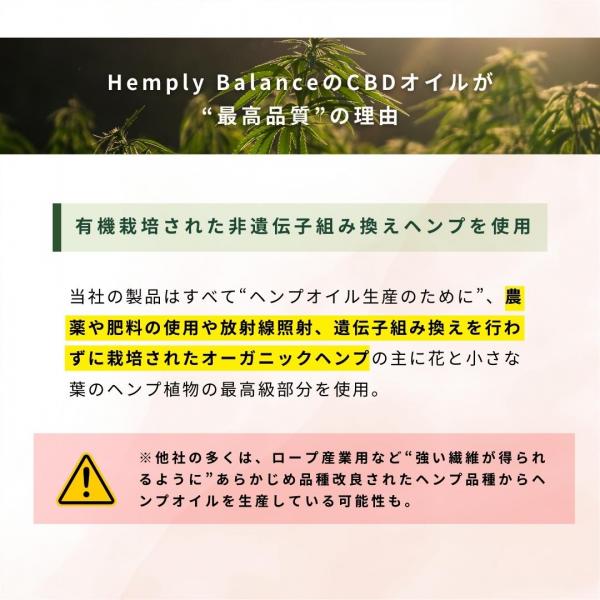 Hemply Balance プレミアムCBDオイル 超高濃度31% 3100mg 画像7