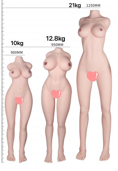 リアル質感TPE製 半身ドール 約12.8kg 重厚感タイプ ステンレス関節骨格内蔵  安定モデル 画像6
