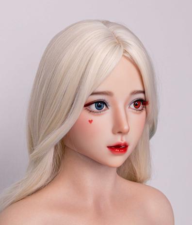 等身大ドール用 リアルシリコンヘッド 高精細メイク・リアルフェイス 口腔開閉対応 ヘッド単体 画像2