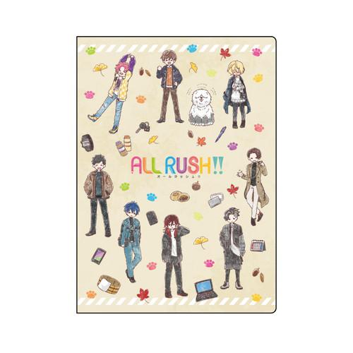 プレミアムポストカードホルダー「ALL RUSH！！」01/集合デザイン 社員旅行ver.（グラフアートイラスト）