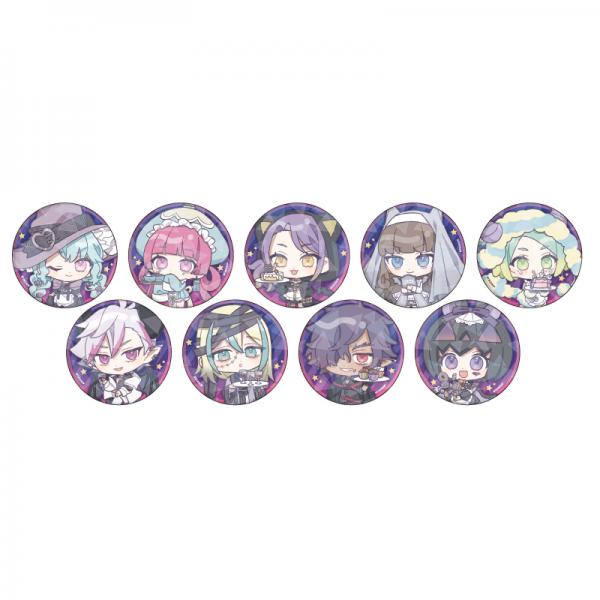 ホログラム缶バッジ（65mm）「アイドルランドプリパラ」03/ハロウィンカフェver.コンプリートBOX（全9種）（ミニキャライラスト）