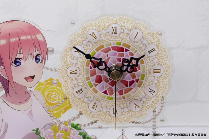 五等分の花嫁∬　アクリル置時計【中野一花】白ドレス