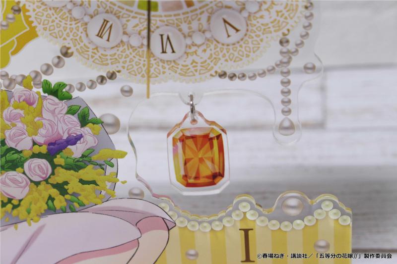 五等分の花嫁∬　アクリル置時計【中野一花】白ドレス