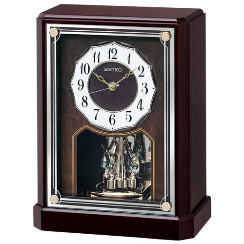 セイコー SEIKO BY243B（濃茶木地塗装） 置時計