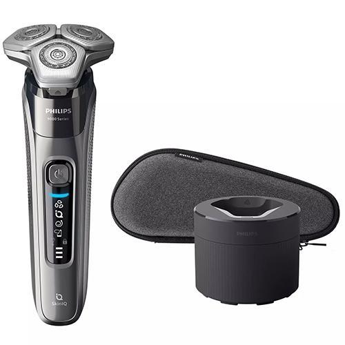 フィリップス PHILIPS S9697/50（ダーククローム） Shaver series 9000 洗浄機付 ウェット＆ドライ電気シェーバー