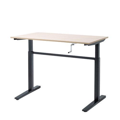 サンワサプライ ERD-SH12070LMN（薄い木目） 手動昇降デスク 幅1200mm