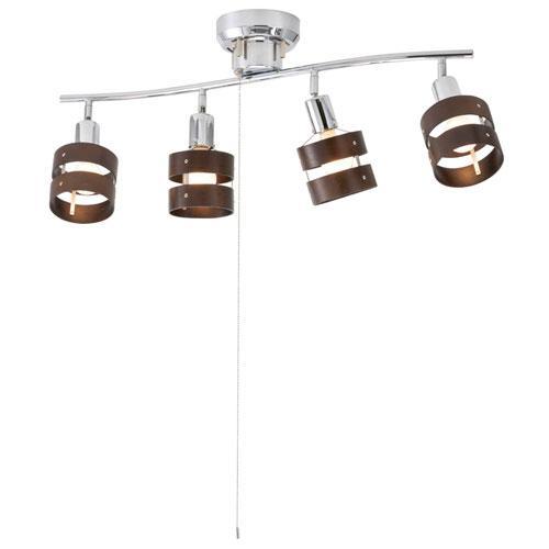 オーム電機 OHM LT-YN40BW 4灯シーリングライト ウッドリング リモコン無 電球別売 06-1490 7,783円