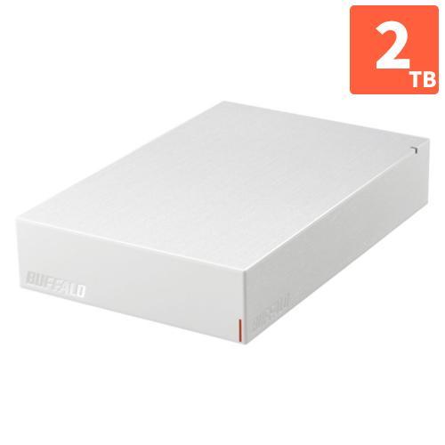 バッファロー BUFFALO HD-LE2U3-WB（ホワイト） 「みまもり合図 for AV」搭載 HDD 2TB