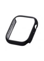 エレコム ELECOM AW-24ABPPMBK（ブラック） アップルウォッチ カバー Apple Watch Series 10 （46mm） バンパー ハード 側面保護 メタリック