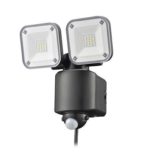 オーム電機 OHM LS-A320W2 monban 防犯センサーライト 2灯コンセント式 3200ルーメン