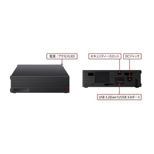 バッファロー BUFFALO HD-EDC4U3-BA USB 3.2（Gen1） 対応 高性能CMR HDD採用 HDD 4TB