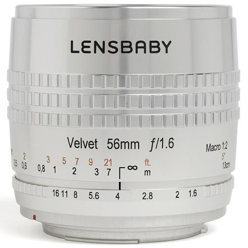 レンズベビー LENSBABY Velvet 56（シルバー） ニコンF用