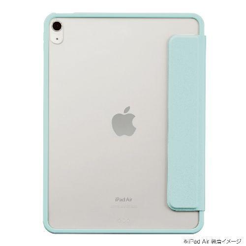 ナカバヤシ TBCIPA24101LBL（ライトブルー） 11インチiPad Air（M2）用 マグネット分離式衝撃吸収ケース