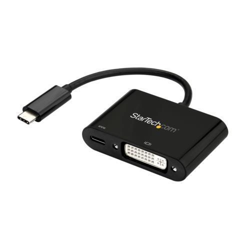 StarTech スターテック CDP2DVIUCP USB-C-DVIアダプタ USB PD対応 ブラック