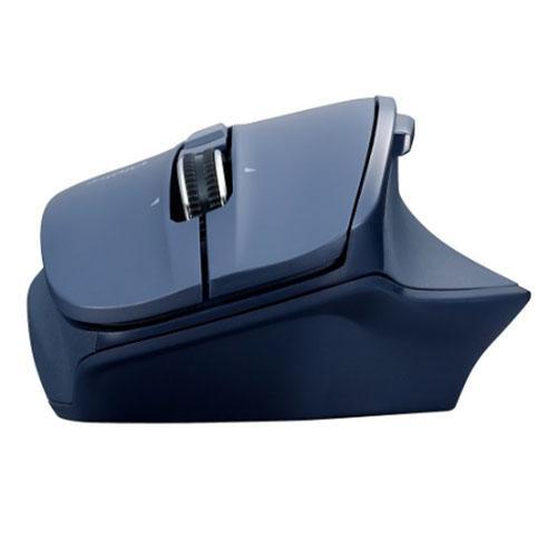 ナカバヤシ MUS-RKF164NB（ネイビー） 高速スクロールホイール搭載 神速シリーズ無線静音5ボタンBlueLEDマウス