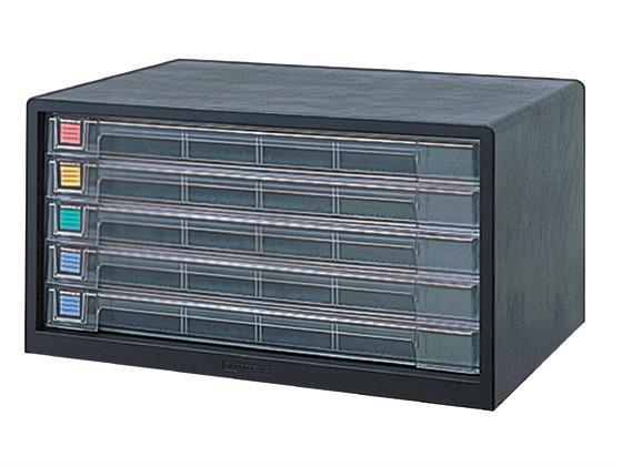 ナカバヤシ アバンテV2レターケース A3ヨコ 浅5段 クロ