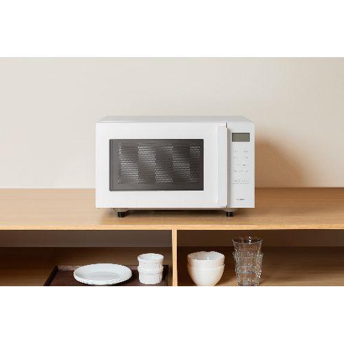 ツインバード TWINBIRD DR-E216W（ホワイト） センサー付フラットオーブンレンジ 16L