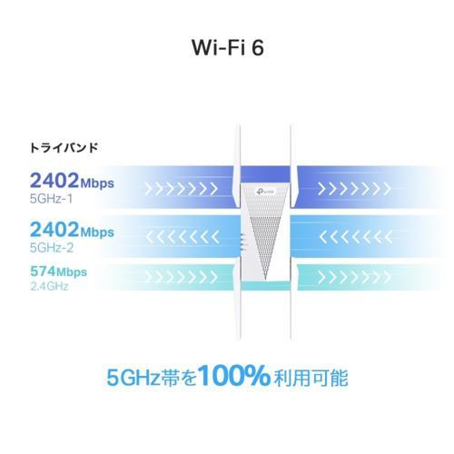 TP-Link ティーピーリンク RE815X AX5400 トライバンドWi-Fi 6中継器