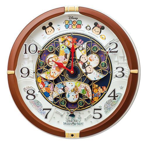 セイコー SEIKO FW588B（茶メタリック塗装） Disney クオーツ掛け時計