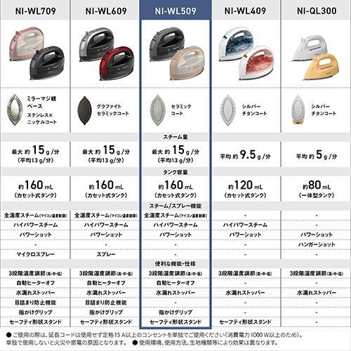 パナソニック Panasonic NI-WL509-C(ベージュ) コードレススチームアイロン ハイスタンダードモデル パナソニック Panasonic NI-WL509-C(ベージュ) コードレススチームアイロン ハイスタンダードモデル